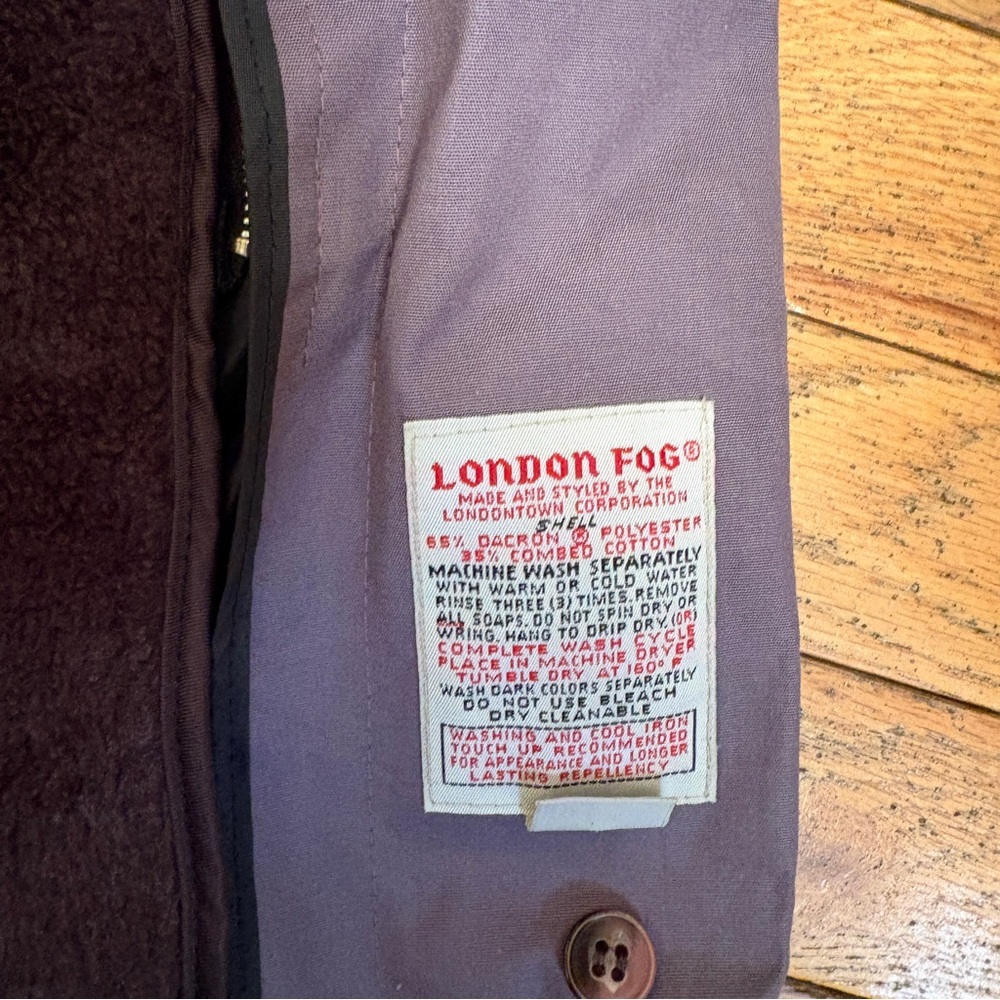 Women's Purple trench Coat - Picture 6 of 10
